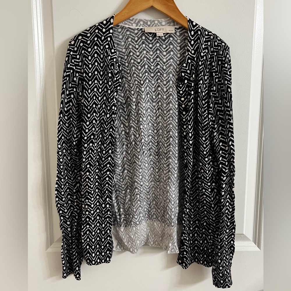 LOFT Petite XXS Crew Neck Cardigan